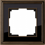 WL17-Frame-01 / Рамка на 1 пост (бронза/черный)